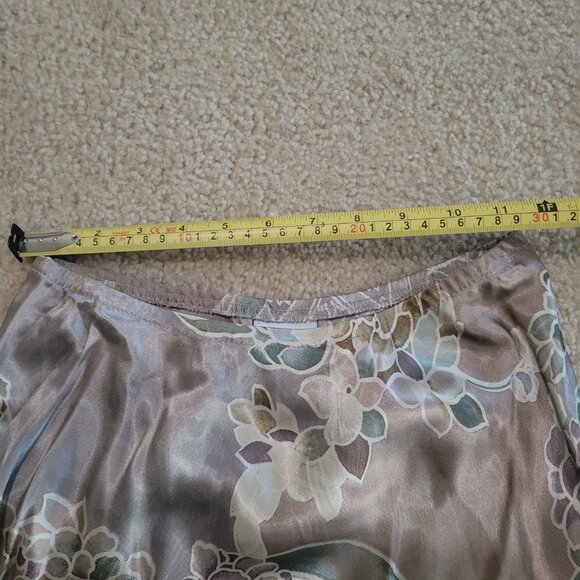 Vintage CHAVA USA Made Floral Maxi Skirt Small Y2K Silky Boho Fairy core Vibes - Picture 6 of 6